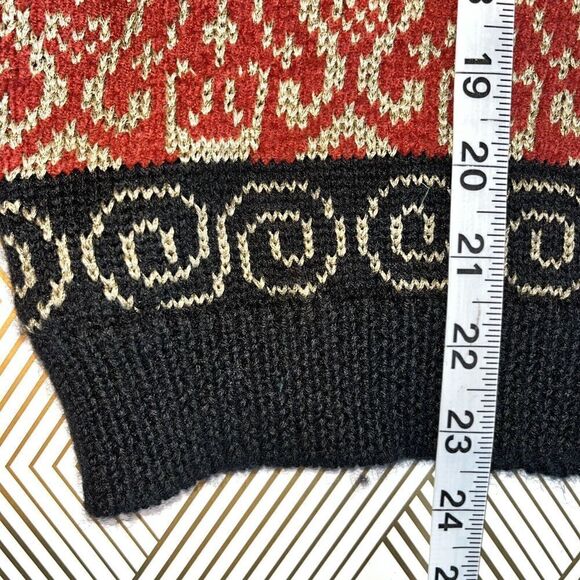 VTG Carole Little Charms Sweater Wmn Sm Grandma Geometric Wool Blend Unique Rare - Picture 13 of 13